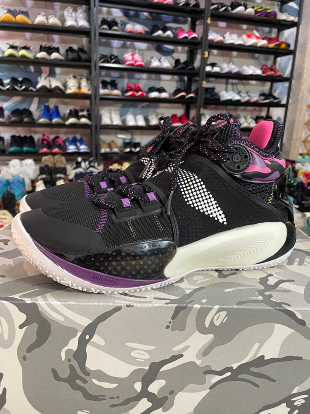 41码255/李宁 音速9 全掌Light Foam 防滑耐磨 实战 篮球鞋 黑色