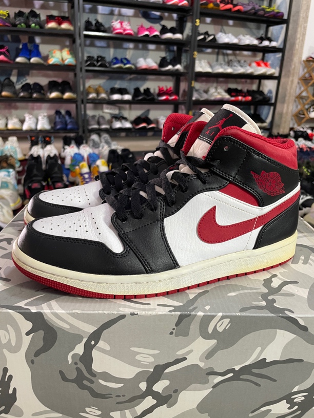 42码265/Air Jordan 1 休闲鞋 Metallic 中帮/黑银/酒红/公价1034