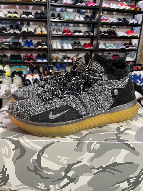 43码275/Nike KD 11 全掌气垫 防滑耐磨 篮球鞋 黑灰/公价1999
