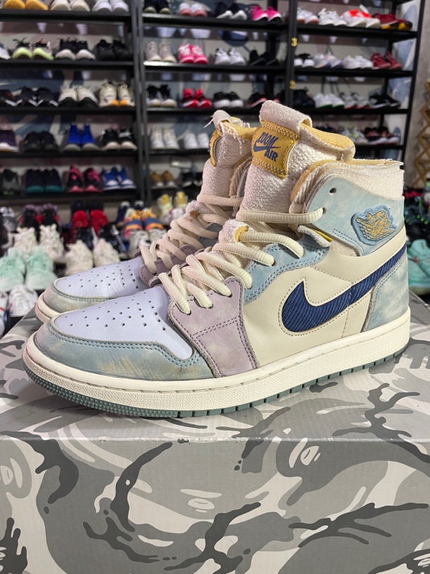 42.5码270/Air Jordan1休闲鞋 高帮马卡龙/公价1806 鞋底看图