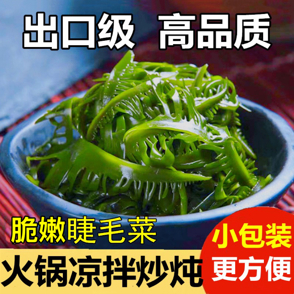 睫毛菜盐渍海芽菜嫩芽100克x5包火锅凉拌解腻眉芽菜海藻芽海