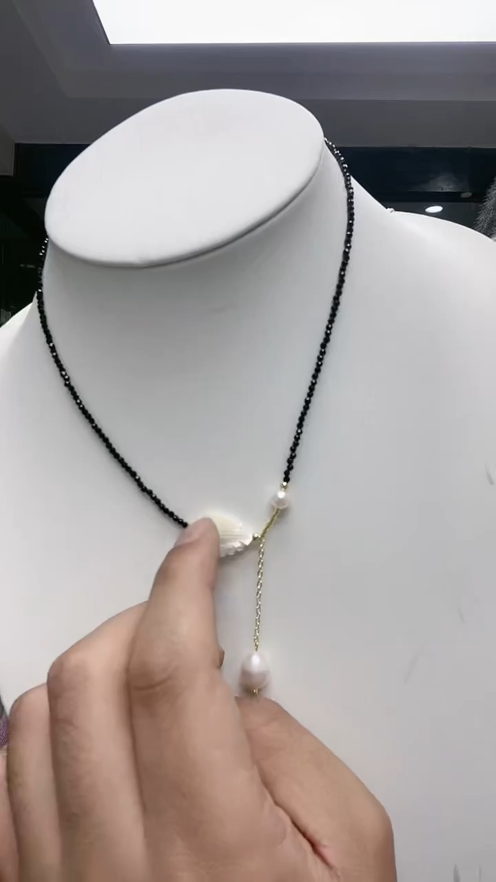【闪购商品】玛瑙/玉髓颈饰合金26 一夜暴富 珍珠贝母项链
