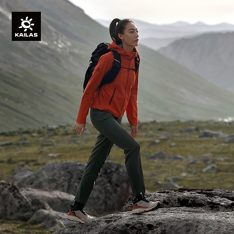 KAILAS凯乐石洛克PLUS软壳裤防风防泼透汽加绒保暖户外徒步裤女款