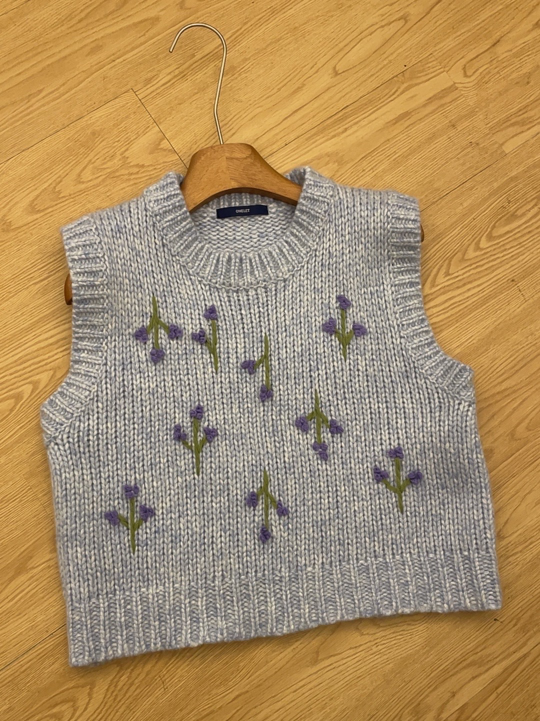 Omelet勾花小众针织背心