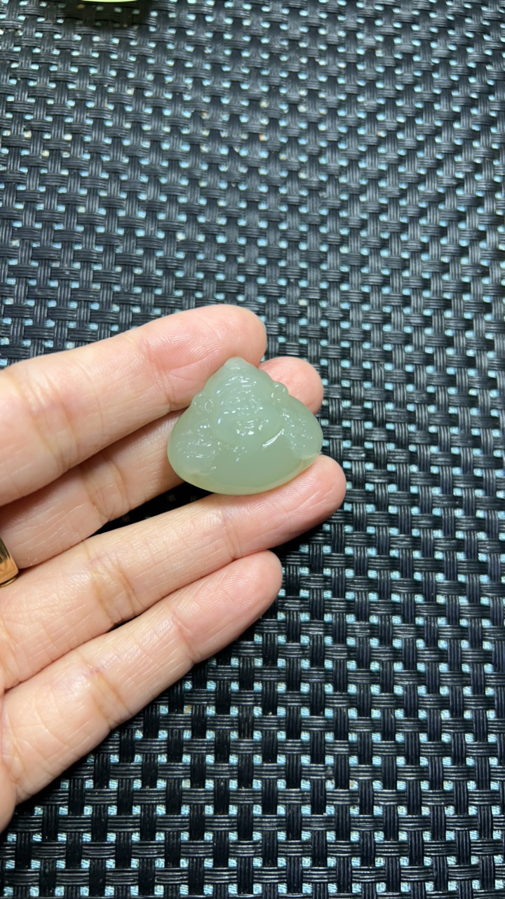 和田玉青海料财神爷