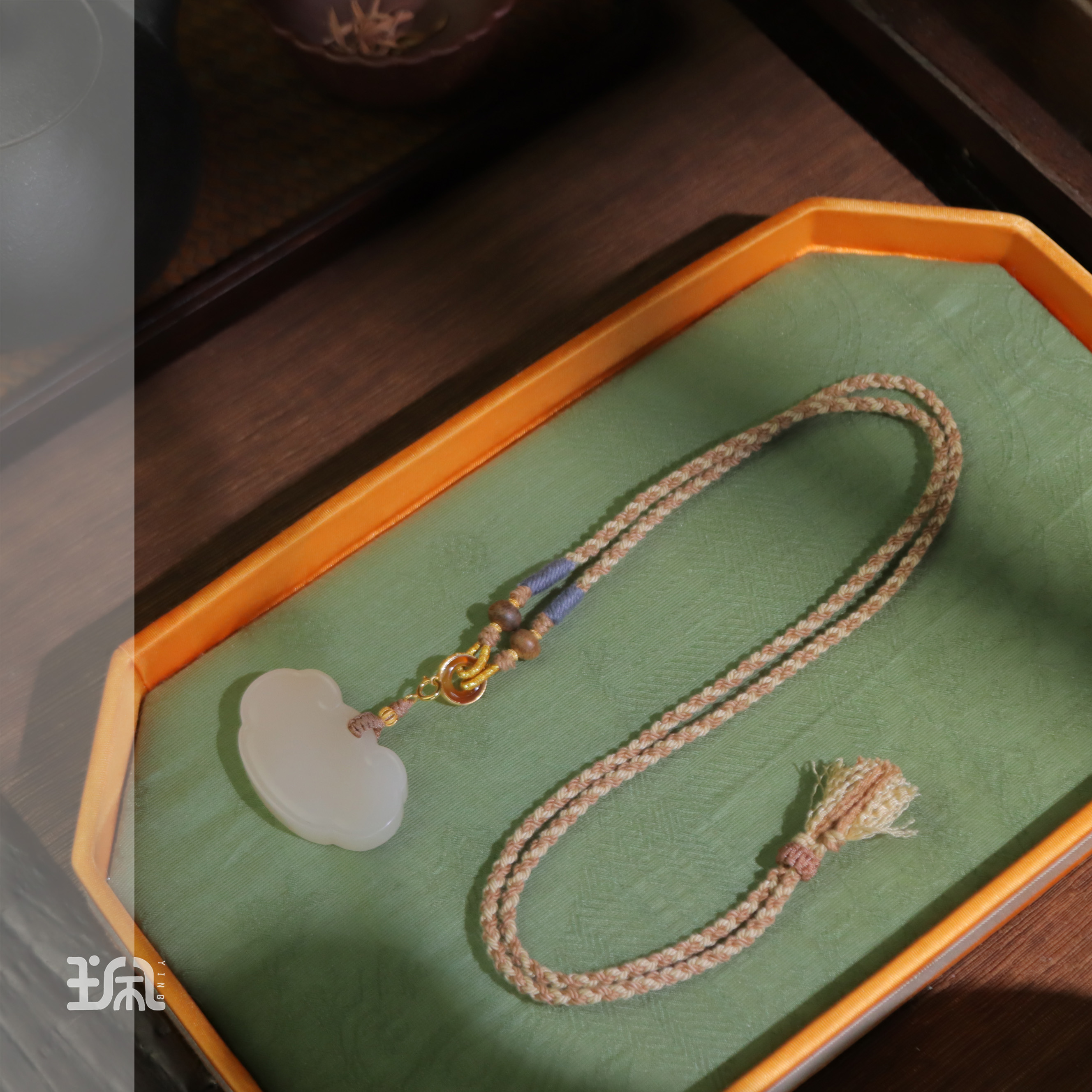 符述|和田玉*项链*18K金镶嵌XYB24031005多样性发其一