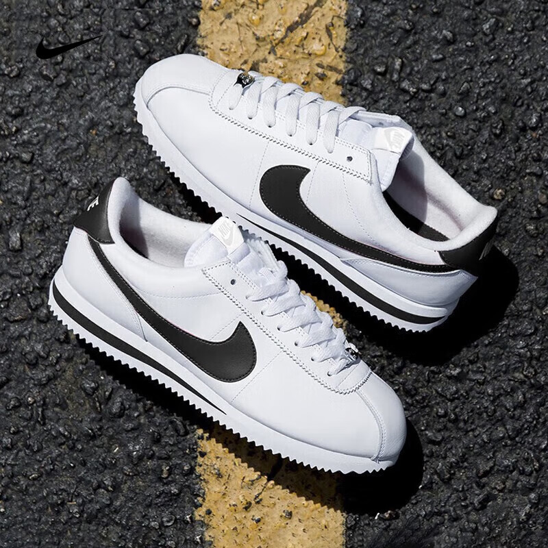 【流光风】NIKE耐克女鞋新款低帮黑勾小白鞋休闲运动鞋904764