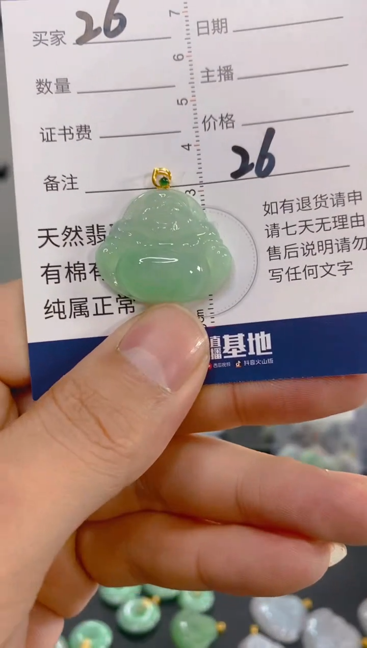 【闪购商品】翡翠颈饰18K金镶嵌