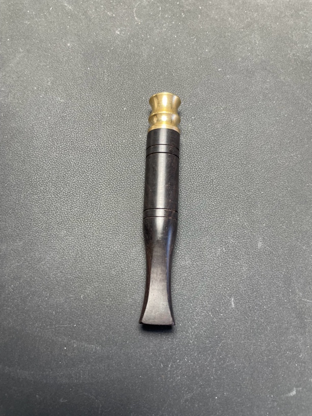 紫光檀扁烟嘴粗细支两用长8厘米外径1.2