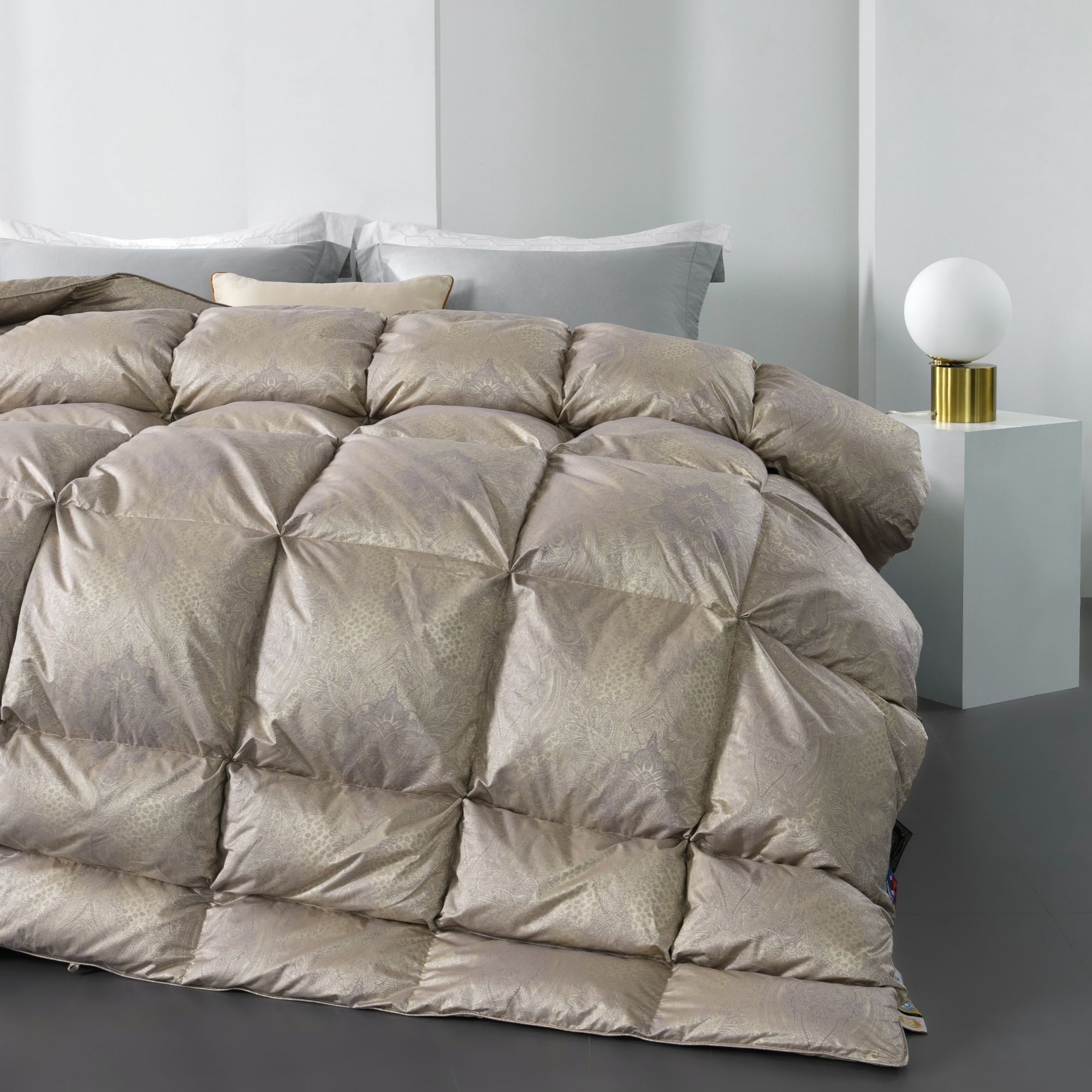 【贤公子】进口白鹅绒/A类/静音/防滑 巴洛克羽绒被