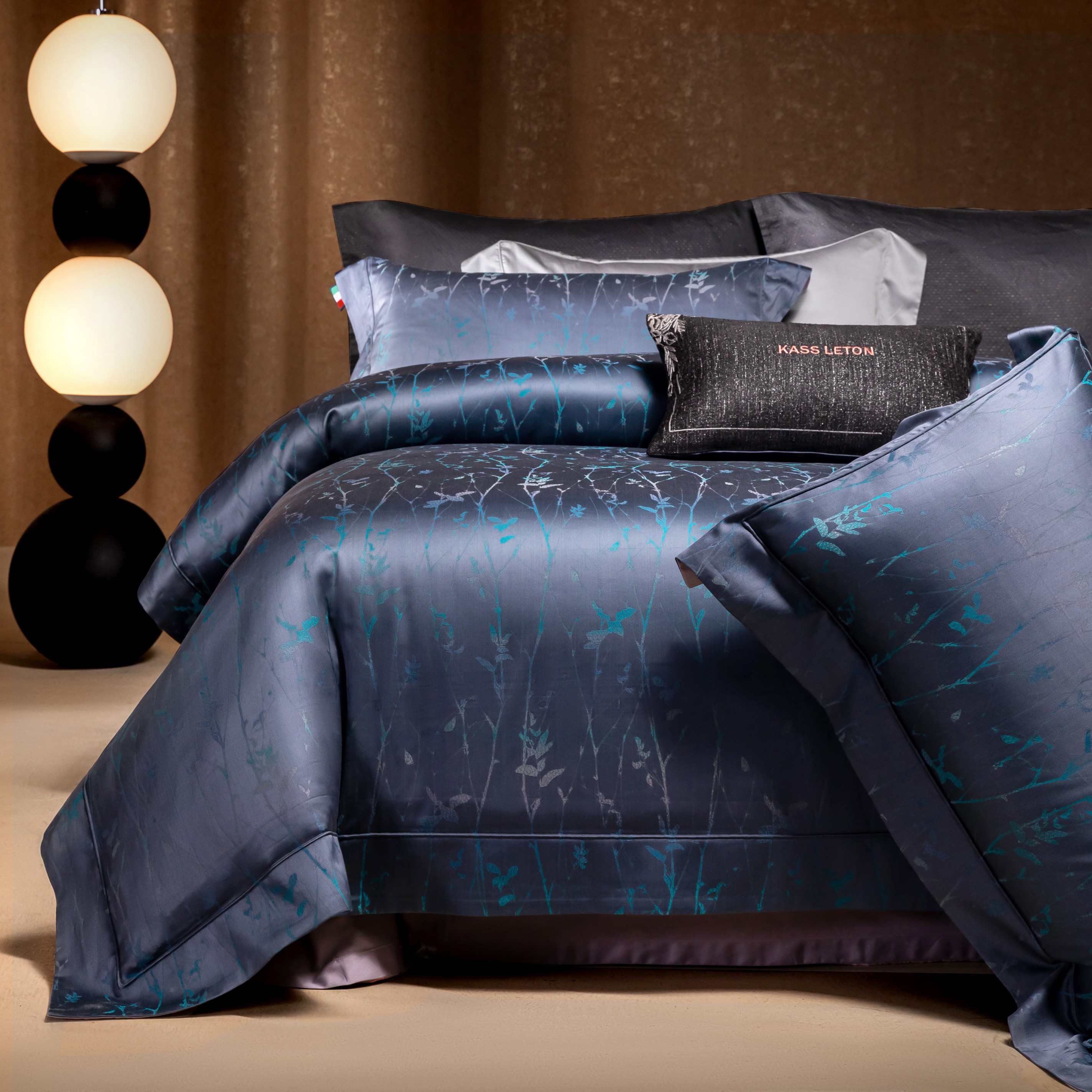 【贤公子】普鲁士-意式高端轻奢款色织提花四件套