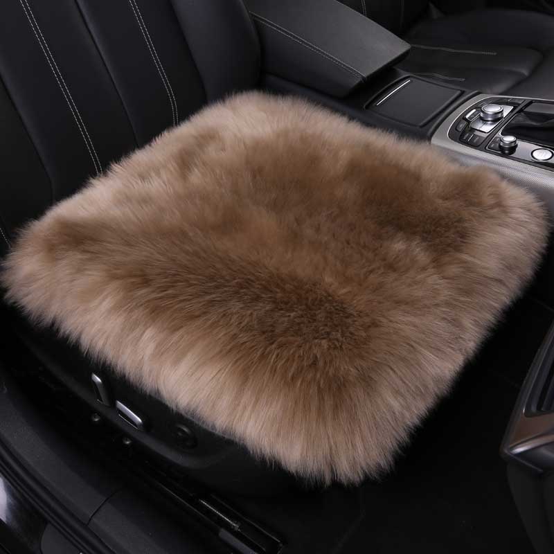 汽车坐垫真羊毛冬季纯羊毛皮毛一体长毛座垫冬保暖车垫办公垫单片