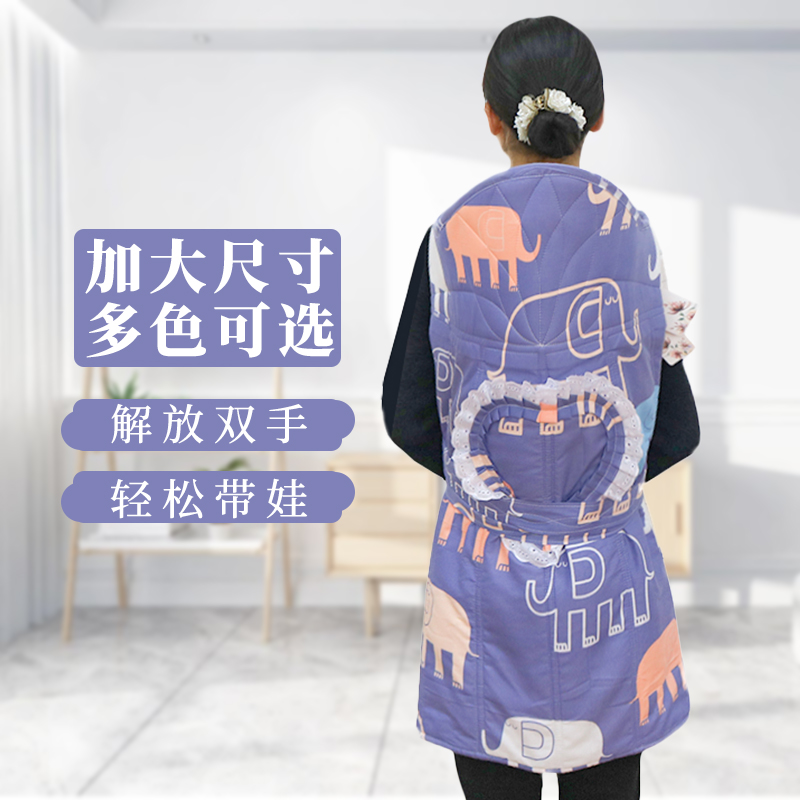 云南老式小孩背带新款加大号冬款背巾贵州婴幼儿背 布背扇后背式
