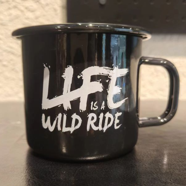 ROCKRIDE字母搪瓷杯经典水杯美式潮流创意个性大容量