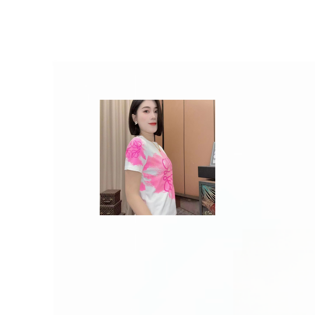【粉红砖家无钻粉白】时尚修身刺绣简约显瘦女士百搭短袖休闲圆领