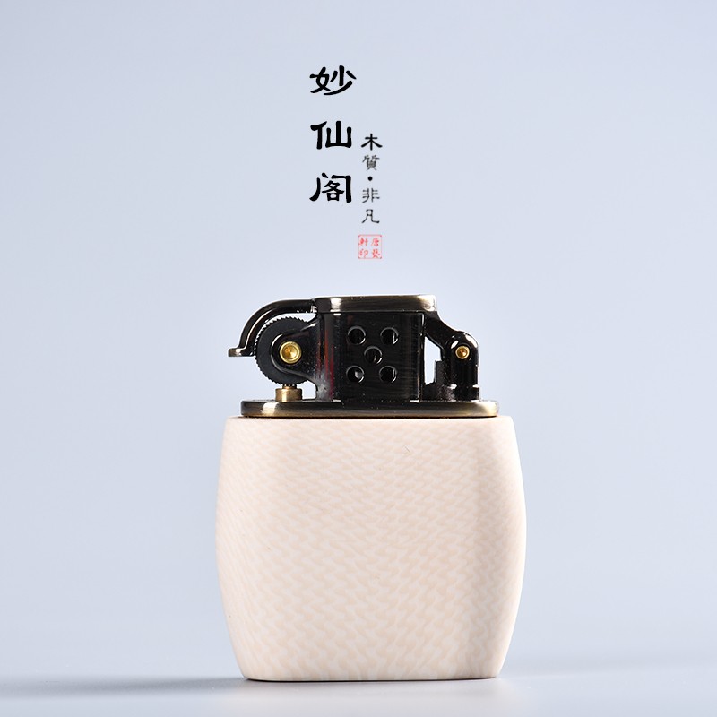 红木打火机高级高端手工木头送人送礼男士高档老式复古煤油火机