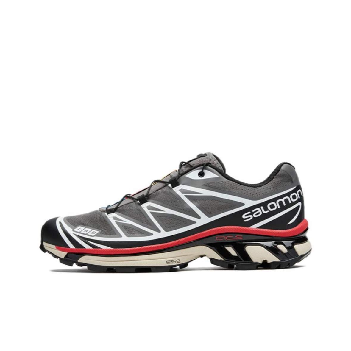 Salomon 萨洛蒙XT-6 中灰色 低帮户外鞋越野跑步鞋 472932