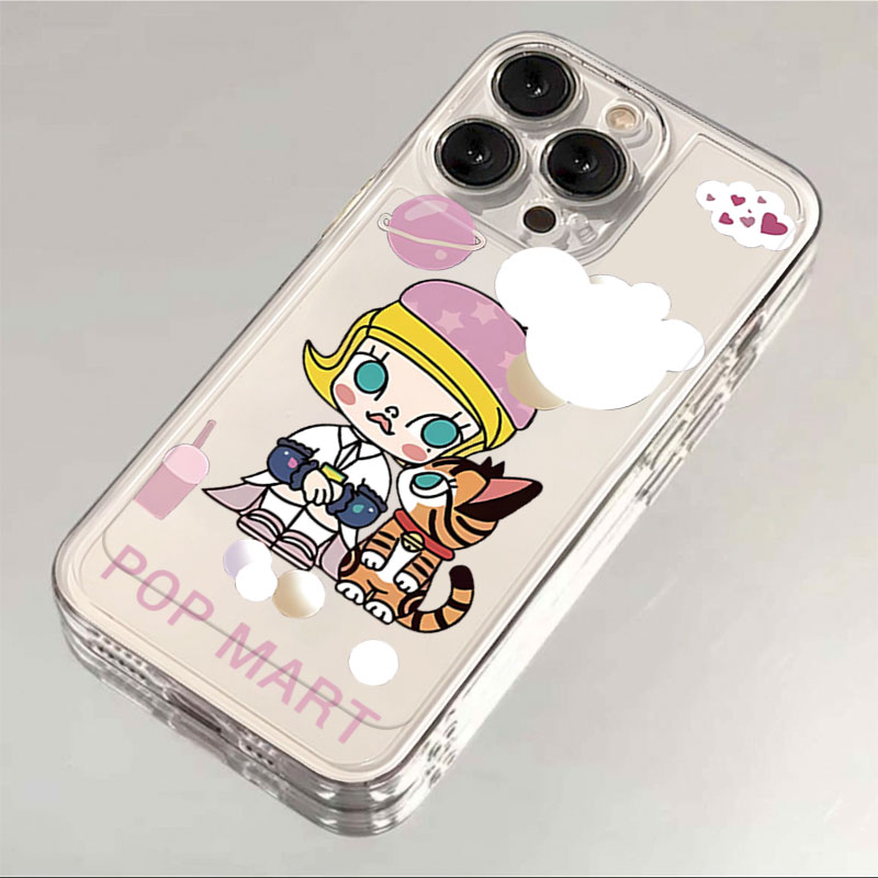 泡泡玛特苹果15手机壳iPhone14promax12软壳13XR11女Xs男8Plus7