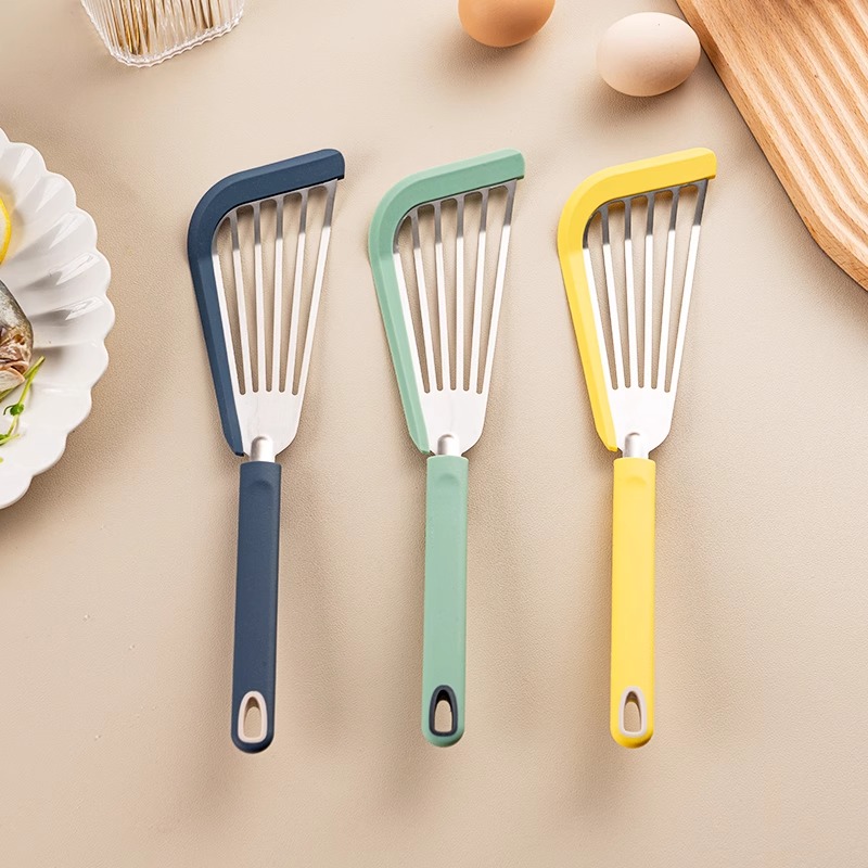 不粘锅专用锅铲不锈钢煎铲硅胶蝴蝶铲烧烤漏铲煎饼煎鱼煎蛋沥油铲