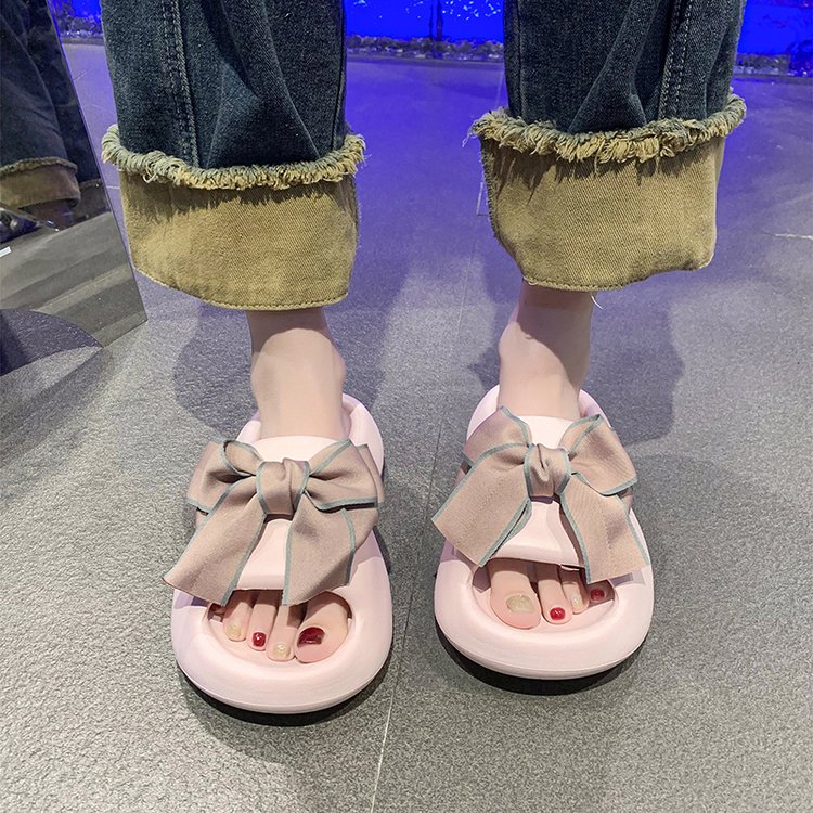 时尚新款百搭一字平底拖鞋B