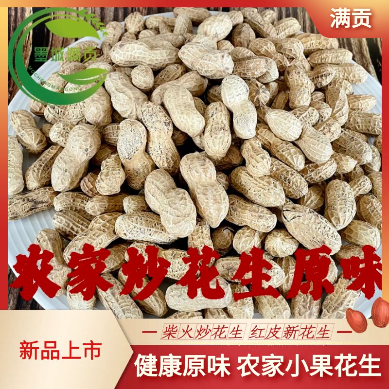 【书记推荐】手工炒货3斤坚果带壳熟小果花生山东原味花生休闲零食