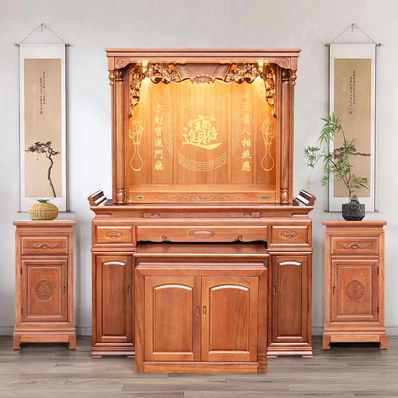 樱桃木实木香案家用客厅宗案桌实木龛桌新中式贡桌案台家里专用