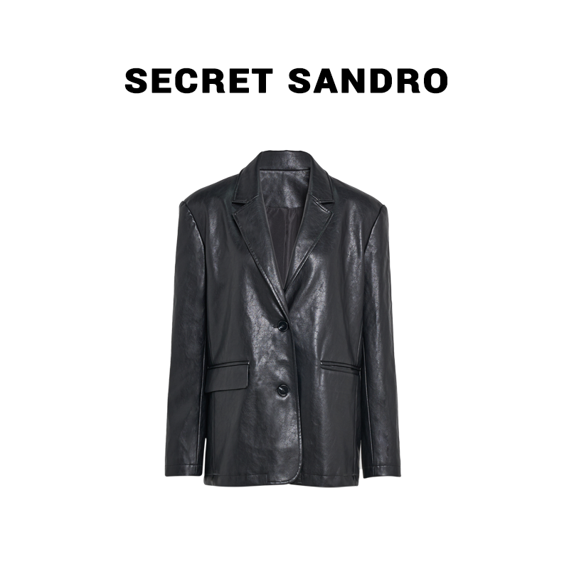 【纽约皮衣】Secret Sandro  鸥纪儿 短外套 P63220632R