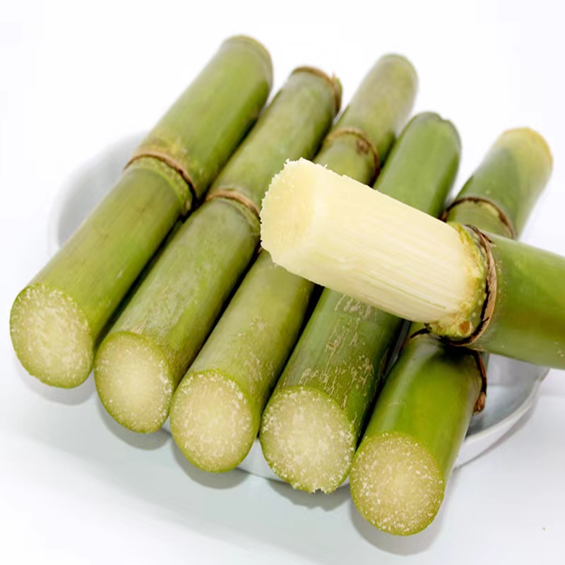 青皮甘蔗一根约10斤，去皮切段，不去皮请备注