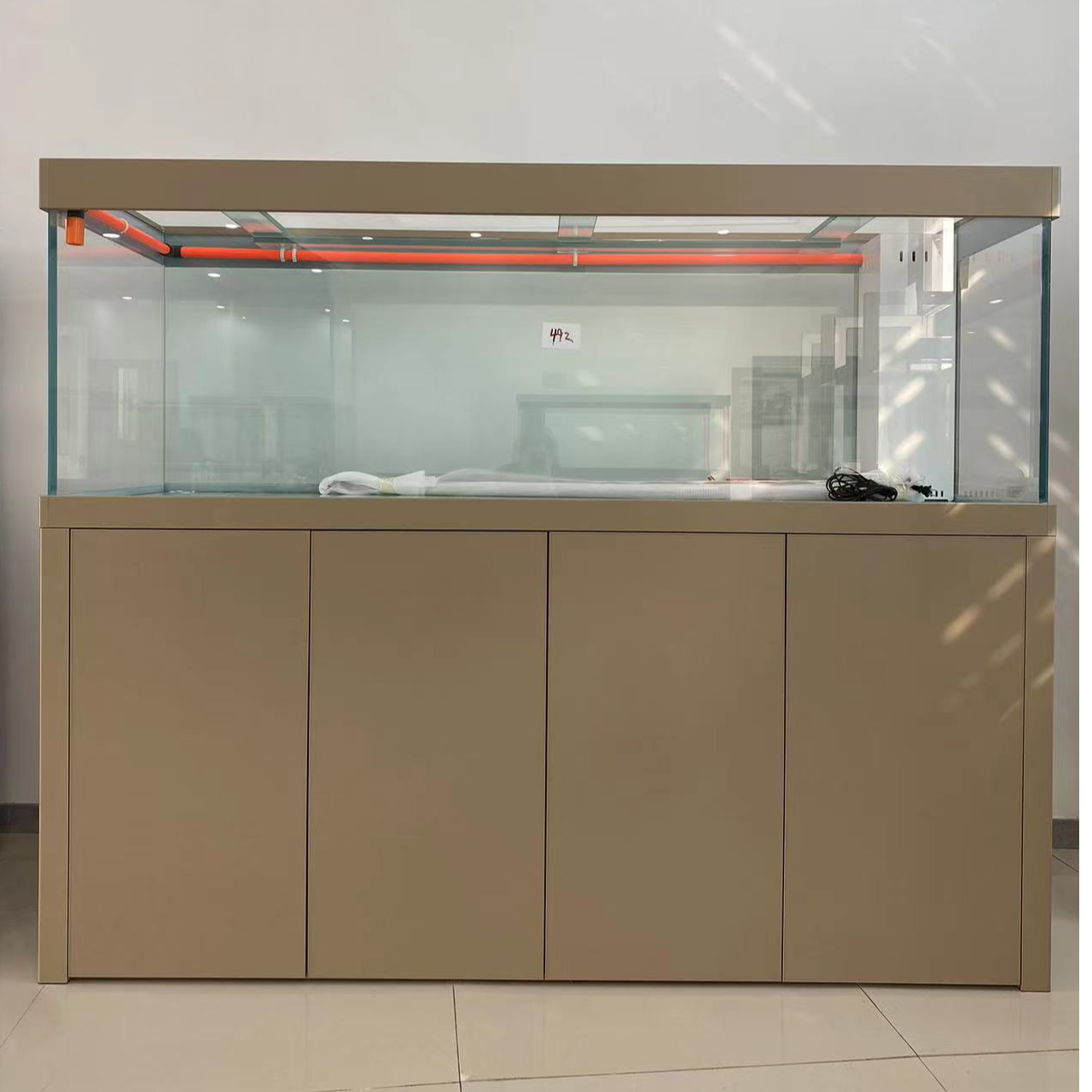 轻奢风龙鱼缸-奶茶-定金