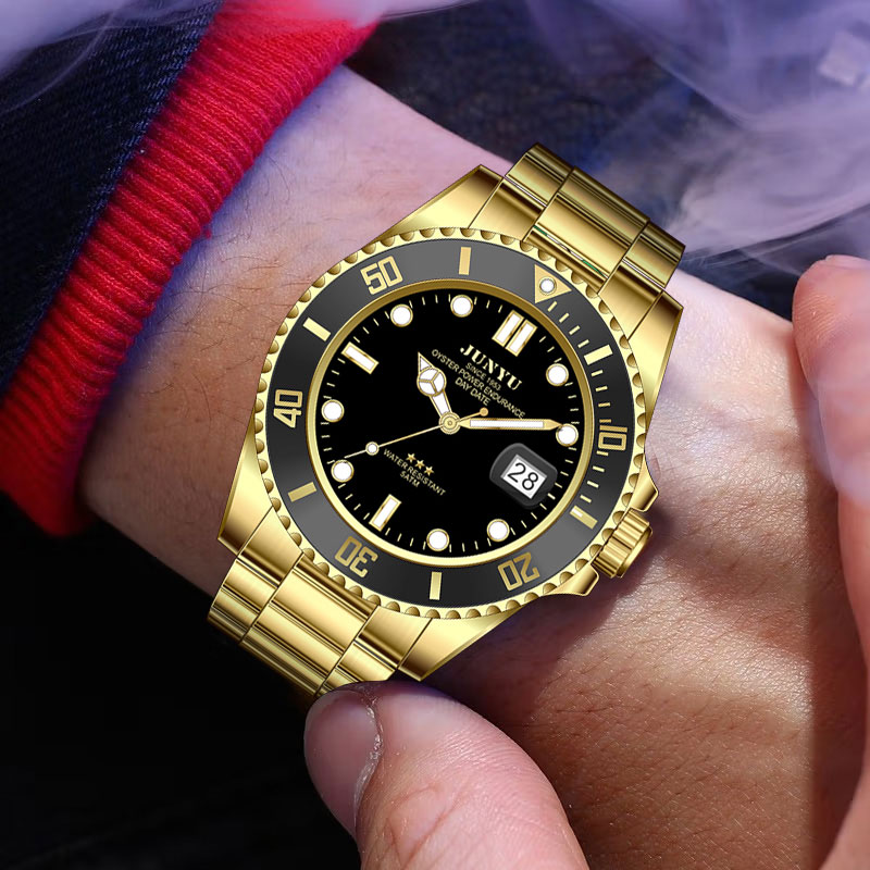 黑金鬼王系列腕表男款高档防水商务手表时尚气质红轮经典轻奢男表