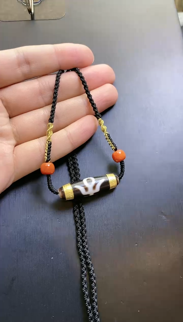 【闪购商品】玛瑙/玉髓颈饰18K金镶嵌Y21589多样性-贵贵吊坠