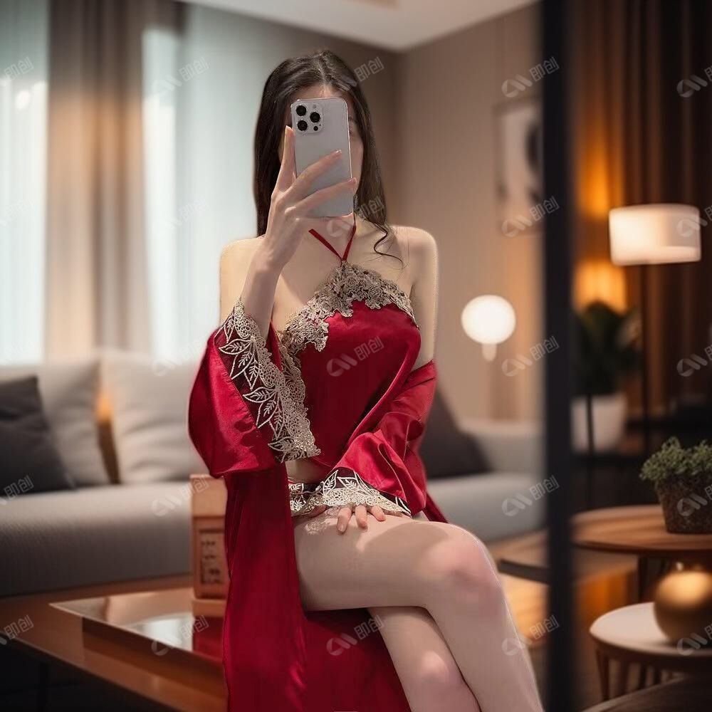 情侣性感肚兜绣花宫廷睡衣火辣睡裙吊带套蕾丝红色薄款网红