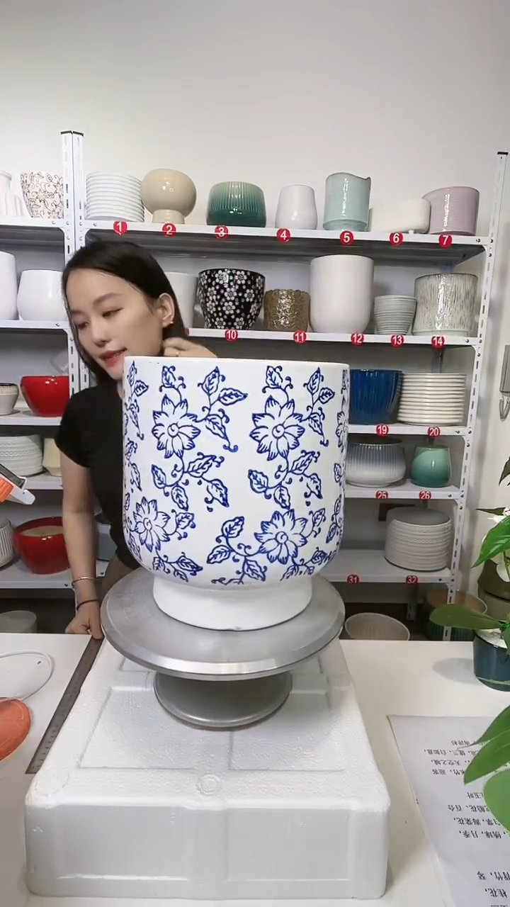 【闪购商品】陶瓷青花大号27*30