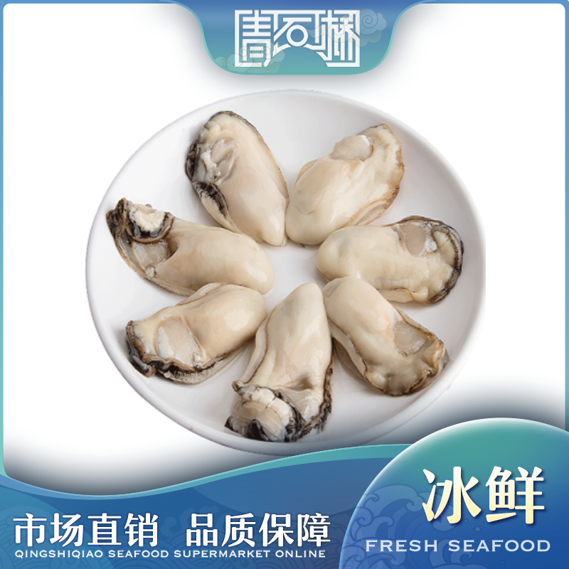 新鲜海蛎肉 约500g（整袋含水500g）