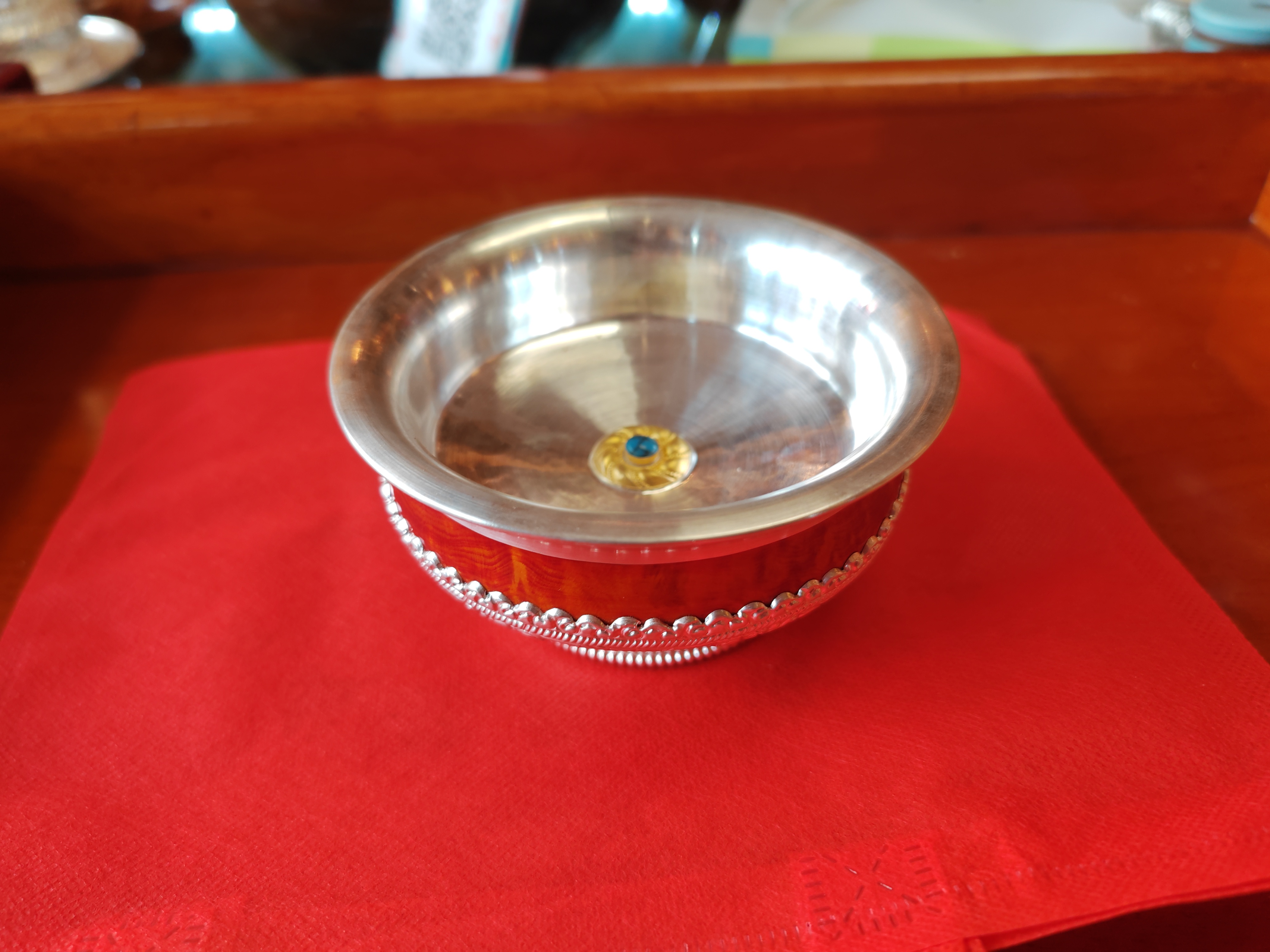 藏式饮酒碗  口径12公分