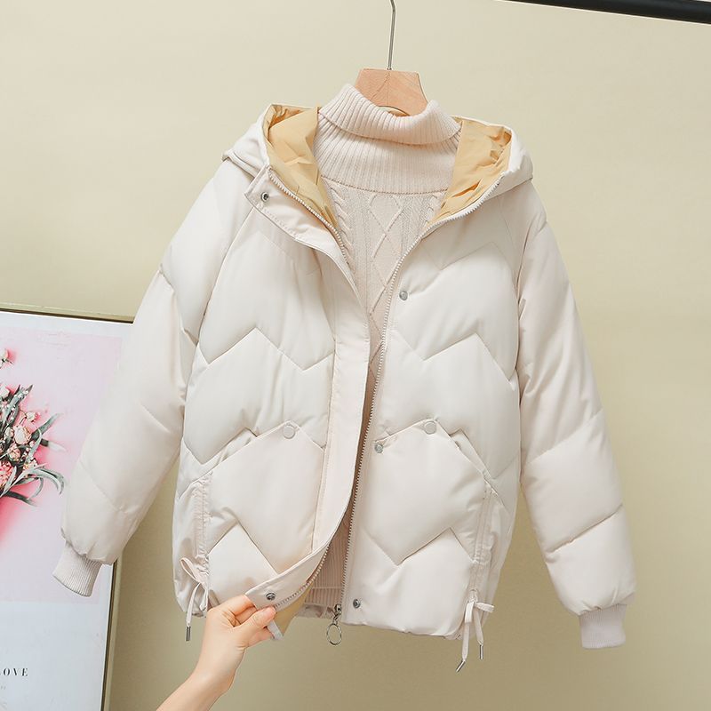 波司登2023新款羽绒棉服女短款韩版宽松加厚棉衣大码外套冬季连帽