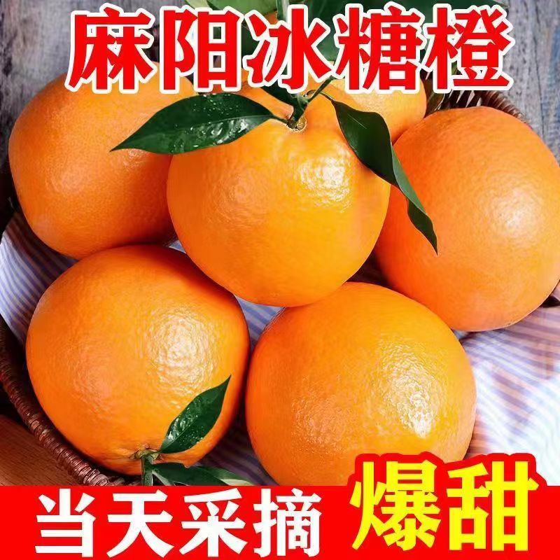 【正宗冰糖橙】湖南麻阳冰糖橙3斤/5斤/9斤手剥甜橙子当季水果新