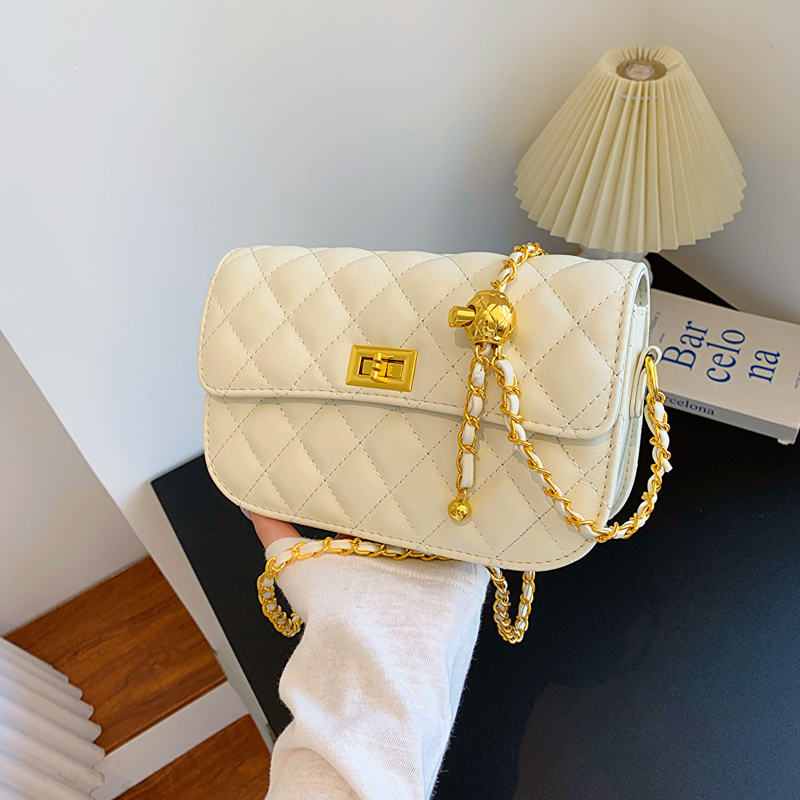 （长22高14厚8）时尚小香风包2025新款软皮休闲菱格链条单肩斜挎包