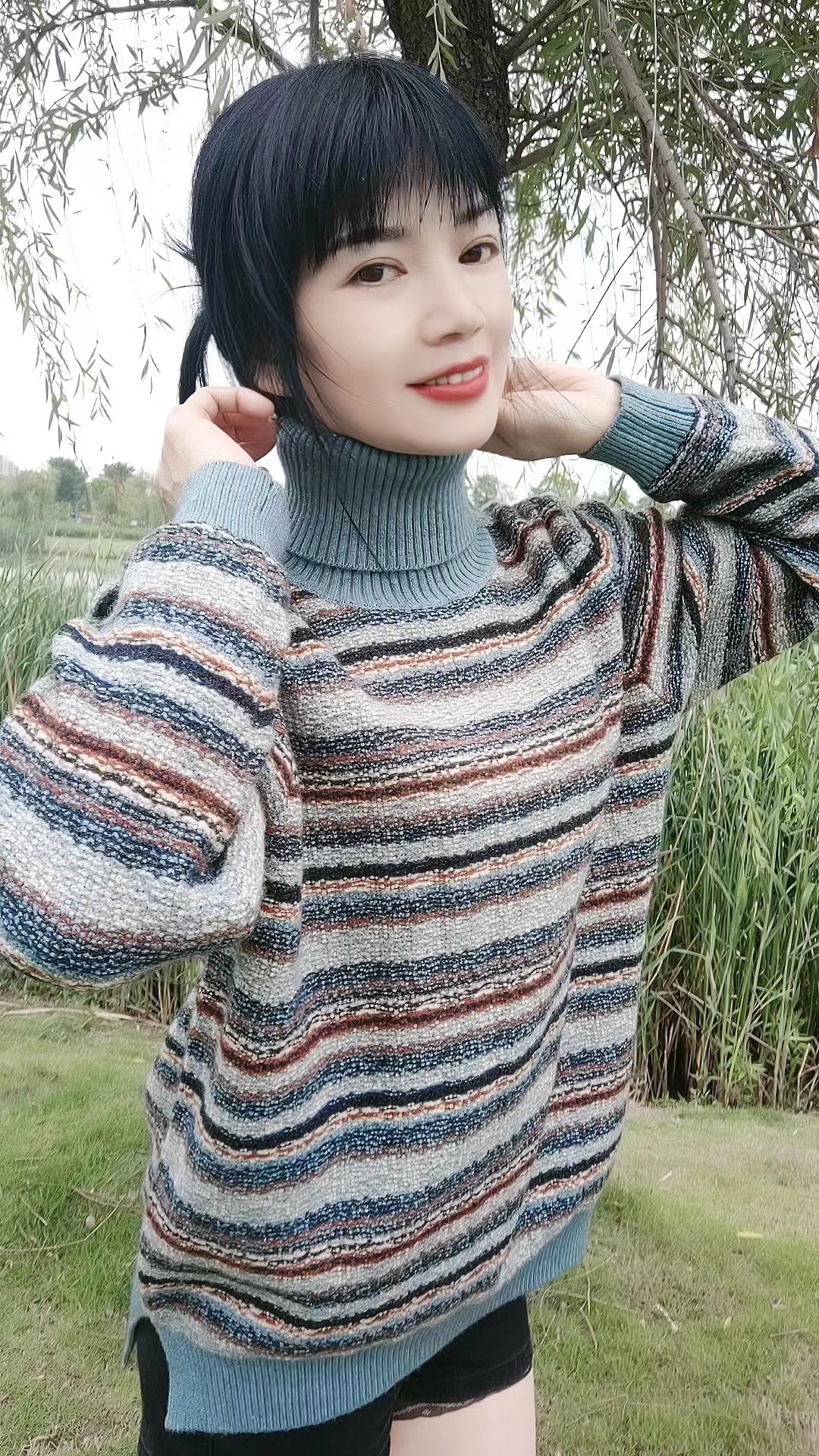 中老年套衫针织套衫女装