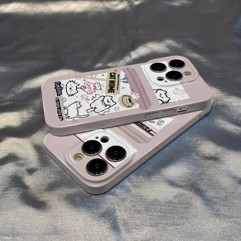 适用【苹果/华为/oppo/vivo/小米】菲林全包可爱猫咪手机硬壳卡通女