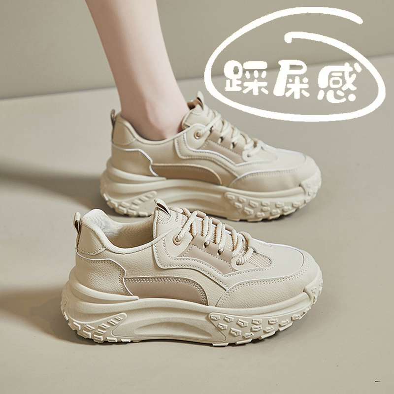 冬季森马潮踩屎感孕妇专用防滑运动鞋女款秋季外穿软底鞋厚底休闲