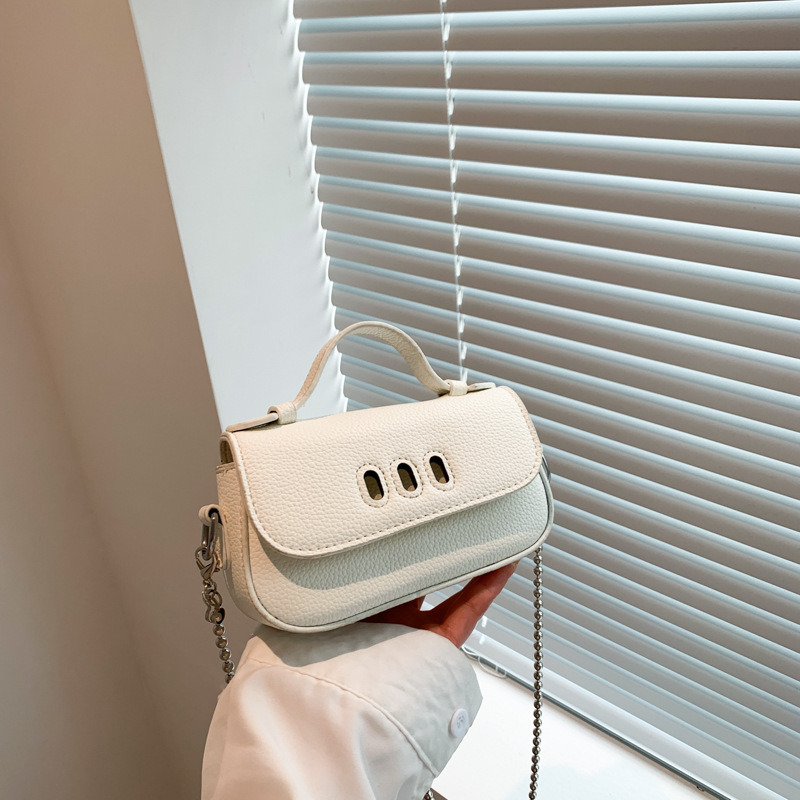 手提小包包女新款高级质感小众时尚甜酷辣妹链条斜挎口红包