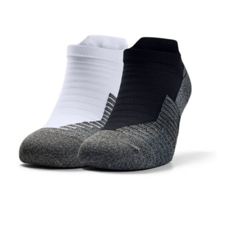 安德玛 No Show Tab男女跑步轻盈袜子-2双装1329363