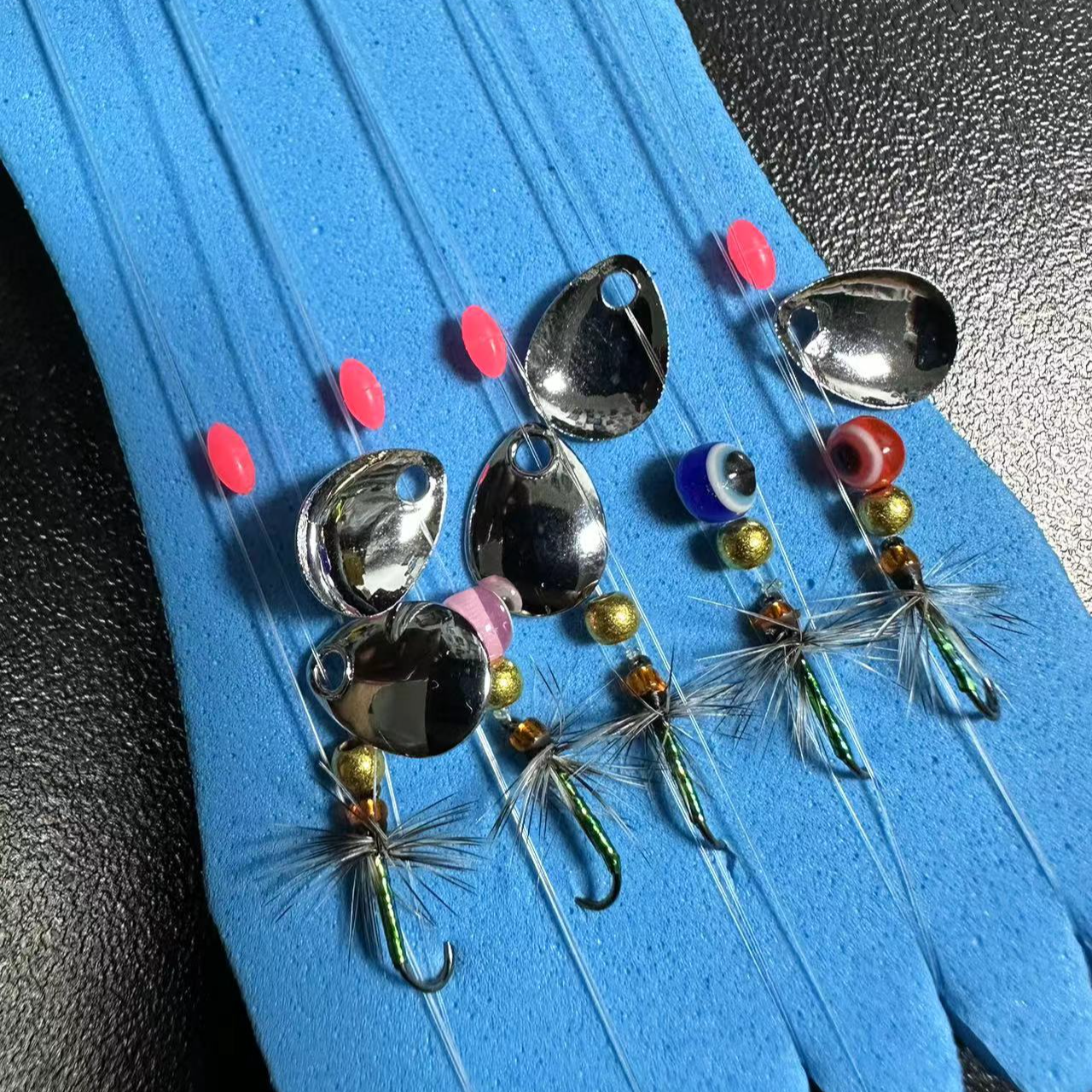 手工精绑飞蝇钩钓组