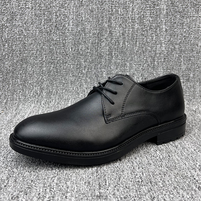 2025春季新款系带商务皮鞋百搭男士正装皮鞋软底休闲皮鞋时尚男鞋