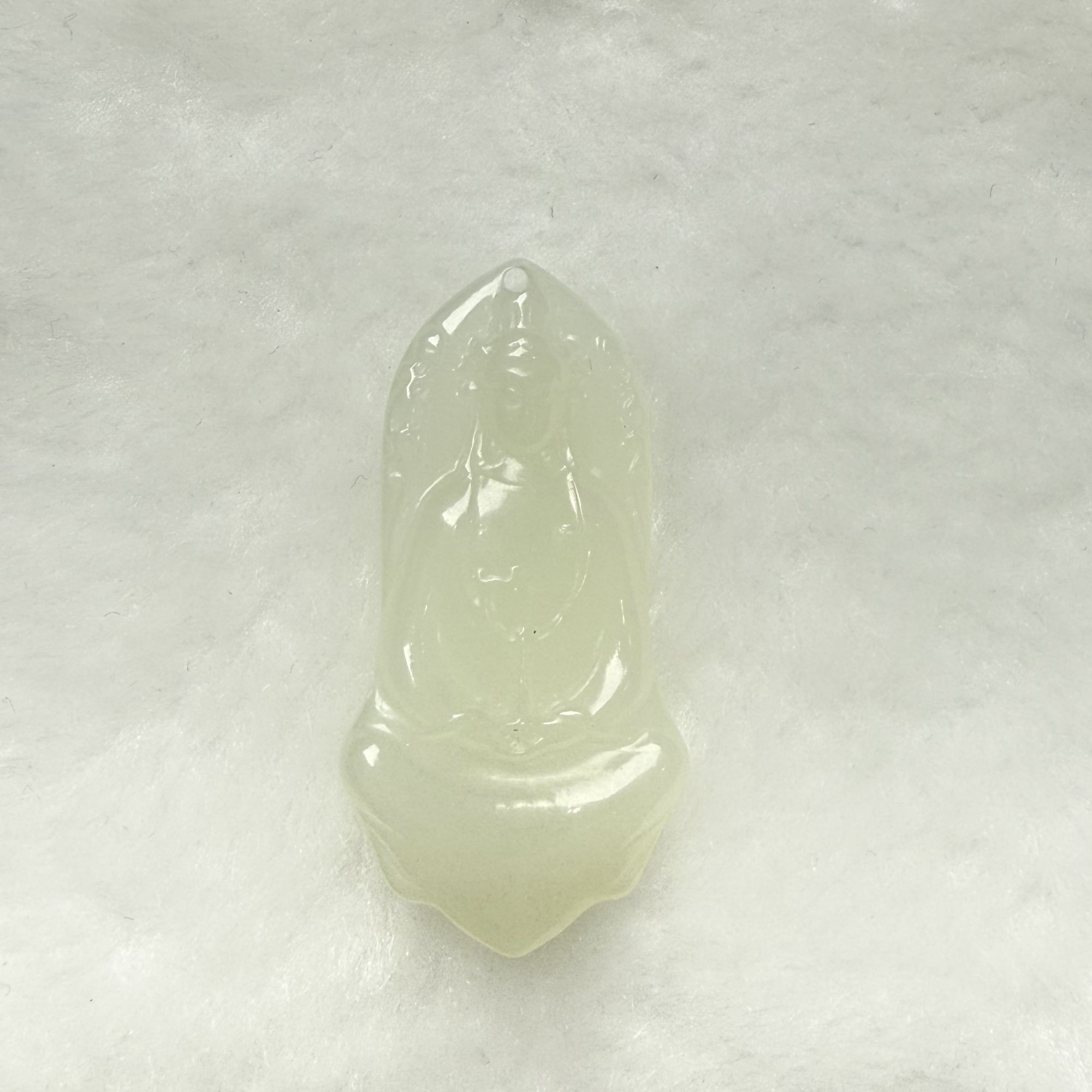 【香翡珠宝】和田玉观音吊坠手工精雕寓意挂坠精美雕刻坠链