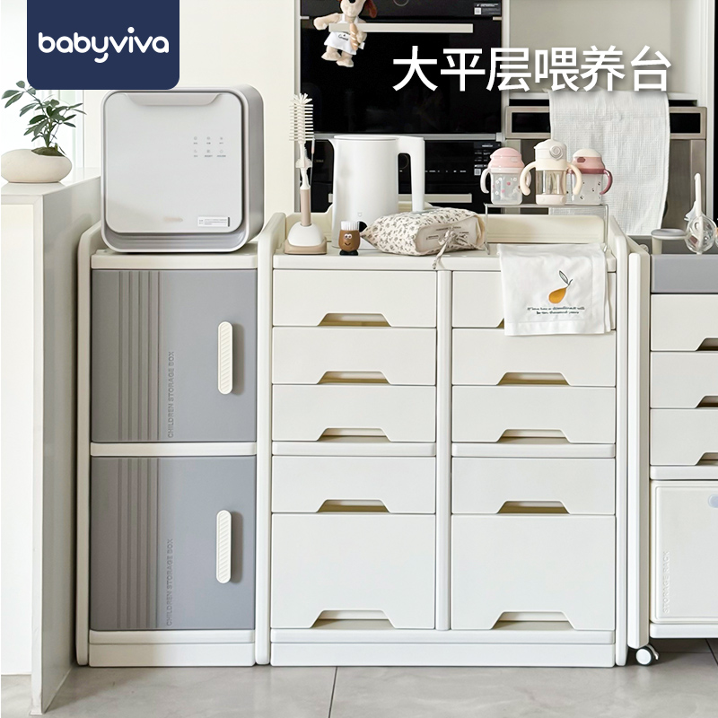 收纳柜多层塑料抽屉式宝宝衣柜家用婴儿玩具盒整理箱儿童储物柜子