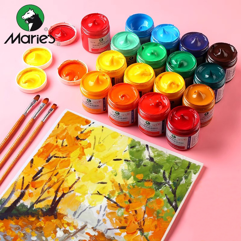 Marie’s/马利学生丙烯颜料美术画家大容量100ml多色防水耐晒绘画