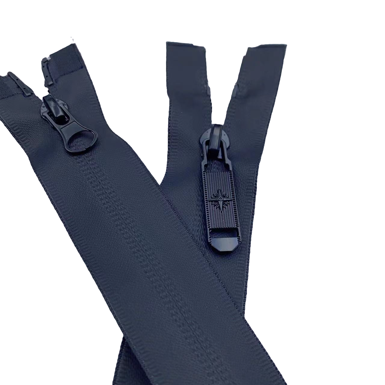 羽绒服防水拉链5号单开双开尼龙隐形拉链反穿夹克衣服冲锋衣面拉