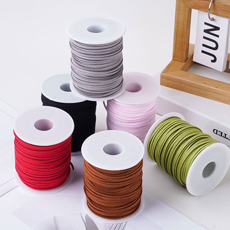 韩式绒皮绳蛋糕盒子花束包装牛皮绳线红绳编织手工diy挂绳挂件绳